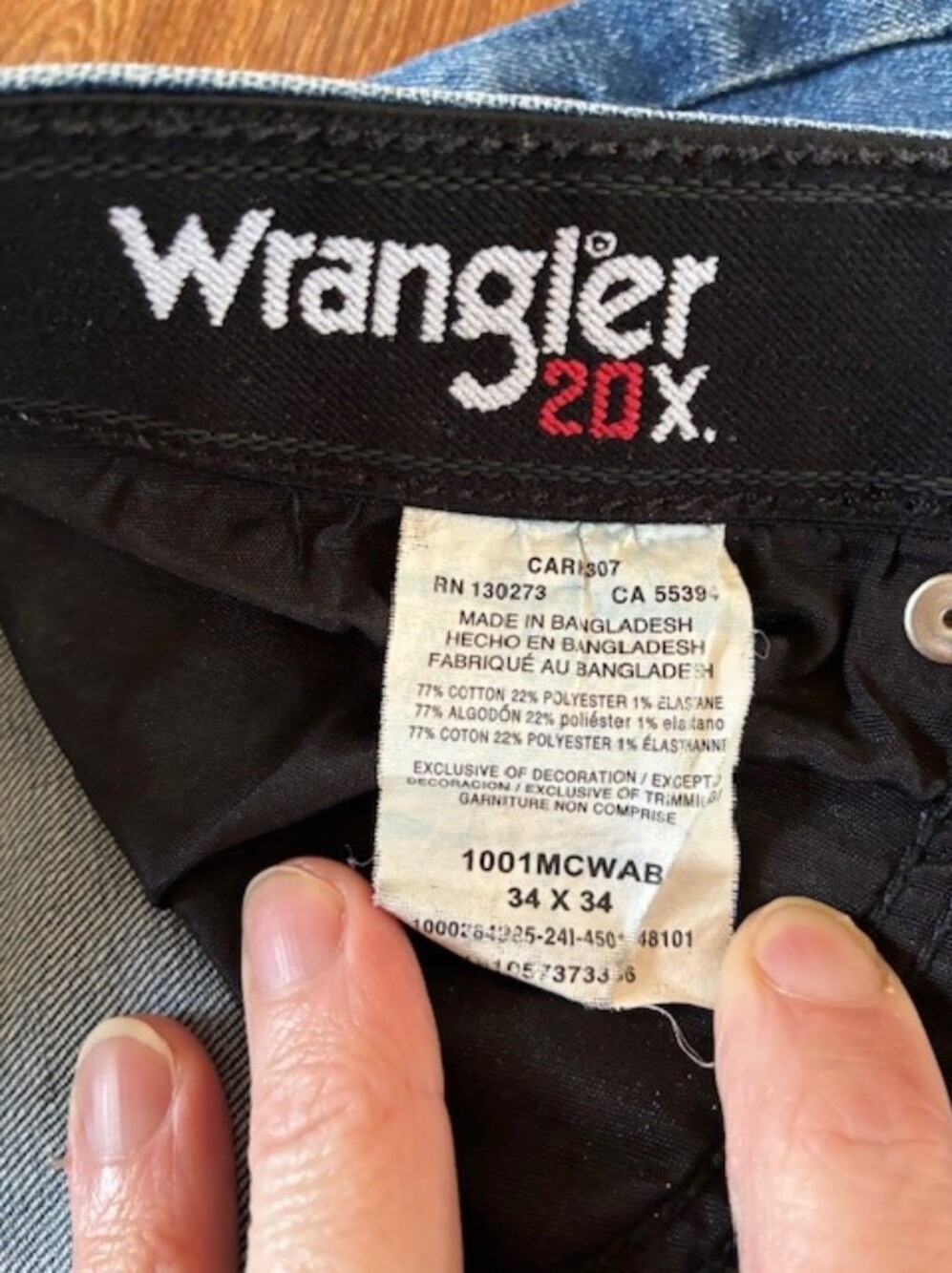 2 Pairs Wrangler 20x 01 Men's Relaxed Fit Jeans - Blue - Picture 11 of 11